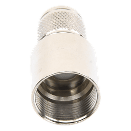 Conector TNC Macho de Rosca Izquierda Métrica, Tipo Rosca para RG-8/U, 9913, LMR-400, CNT-400 del Grupo I,  Plata/ Oro/ Teflón.