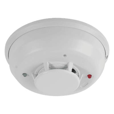 Detector de humo fotoeléctrico-térmico combinado de 4 hilos con sirena y relevador Forma C, serie i3