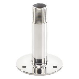 Montaje Recto de Acero Inoxidable / de 4 pulgadas de Alto y 3 de Base / Rosca 1-1/4