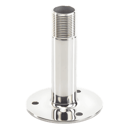 Montaje Recto de Acero Inoxidable / de 4 pulgadas de Alto y 3 de Base / Rosca 1-1/4