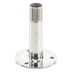 Montaje Recto de Acero Inoxidable / de 4 pulgadas de Alto y 3 de Base / Rosca 1-1/4