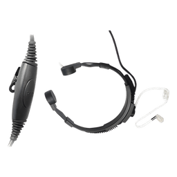 Micrófono de garganta / Tubo acústico médico / Cancelación de ruido / Cable Kevlar / Compatible Kenwood NX/TK