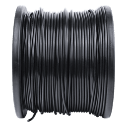 Bobina de 305 Metros (1000 Pies) Cat5e con Gel para Exterior, Color Negro, para Aplicaciones en Sistemas de Redes de Datos y Cableado Estructurado. Uso Intemperie.