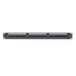 Panel de Parcheo Punchdown / 24 Puertos / Cat6A / 19 Pulgadas (48.26 cm) / 1U / UTP / T568A-T568B