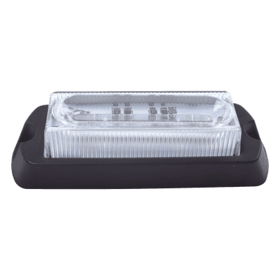 Luz Auxiliar Ultra Brillante X13 de 4 LEDs, color Rojo, con mica transparente.
