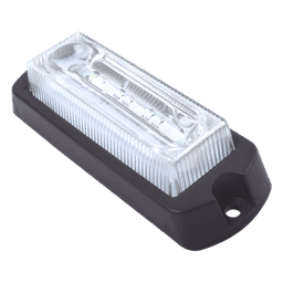Luz Auxiliar Ultra Brillante X13 de 4 LEDs, color Rojo, con mica transparente.