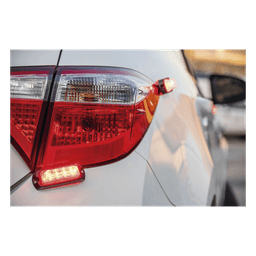 Luz Auxiliar Ultra Brillante X13 de 4 LEDs, color Rojo, con mica transparente.