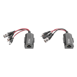Kit de transceptores activos, envía alimentación 12V/24Vcc/AC, video y audio a una distancia de hasta 150 m en 4K para aplicaciones de video por UTP Cat 5e / 6 en alta definición. 