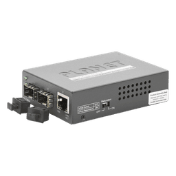 Convertidor de Medios con Doble Puerto SFP 1000BASE-FX/SX/LX y Puerto Ethernet 1000Base-T 