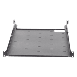 Charola Ajustable para Rack de 19" de 4 postes de 1 Unidad de Espacio. Profundidad de 633 a 816 mm