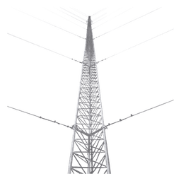 Kit de Torre Arriostrada de Piso de 42 m Altura con Tramo STZ35 Galvanizado Electrolítico (No incluye retenida).