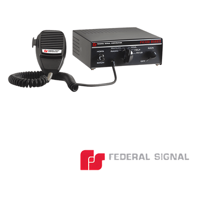 Sirena Compacta Serie PA-300 de 100 W de potencia, con tono PRIORITARIO, ideal para Vehículos Oficiales