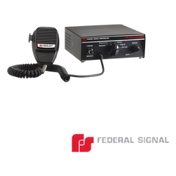 Sirena Compacta Serie PA-300 de 100 W de potencia, con tono PRIORITARIO, ideal para Vehículos Oficiales