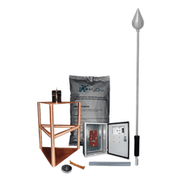Kit de Pararrayo con Punta con Diámetro de Protección de 200 metros. 