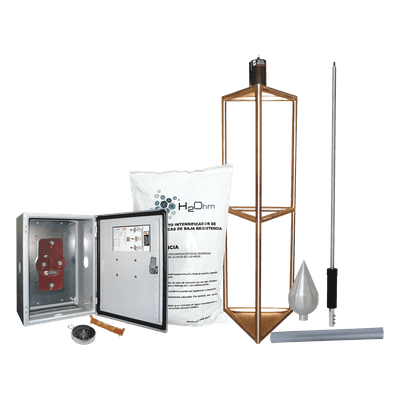Kit de Pararrayo con Punta con Diámetro de Protección de 300 metros. 