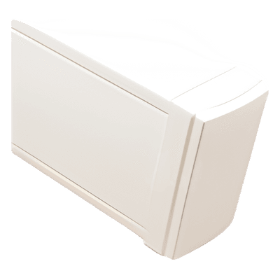 Tapa final en color blanco de PVC auto extinguible,  para canaleta TEK100 (5591-02001)