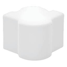 Esquinero exterior blanco para canaleta PT48 (6110-01002) 