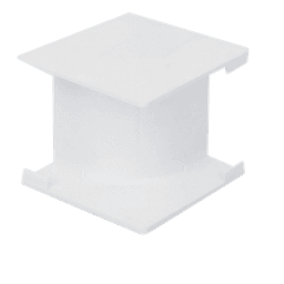 Esquinero interior blanco de PVC auto extinguible, para canaleta PT48 (6120-01002