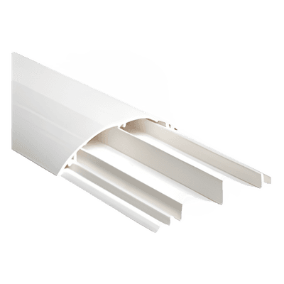 Ducto Media Caña / PVC Autoextinguible / 90.5 x 19.7 x 1220 mm / Área Interna 511.68 mm² / -20°C a +85°C / NOM-001-SEDE-2005