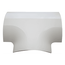Sección en "T" color blanco de PVC auto extinguible para canaleta DMC4FT (9440-02001)