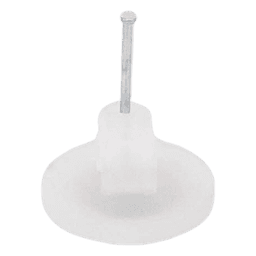 Grapa para cable redondo de 5mm color transparente (100pzs) (3102-00100)