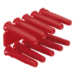 Taquete de 1/4  plástico paquete de 100 piezas para fijar objetos con tornillo en muros y techos de concreto o superficies sólidas, compatible con tornillo TH10X de 10 x 1 1/2"  (1103-03100) 