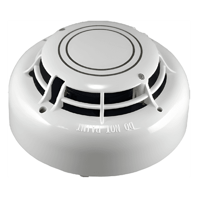Sensor Fotoeléctrico de Humo y Temperatura / Direccionable / Bajo Perfil 5.08 cm (2 in) / Compensación Automática por Suciedad / LED de Alimentación y Alarma
