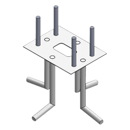 Ancla Para Sujeción al Piso Compatible con Todas las Barreras Vehiculares XB, XBF y XBS