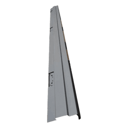 Jamba de bisagras galvanizada 8' 0", 5 3/4" izquierda