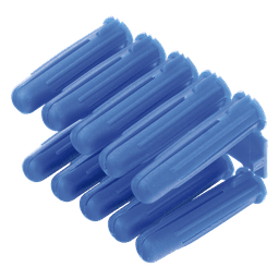 Taquete azul 3/8" para tornillo 12mm x 2" (100pzs) (1105-05100) 