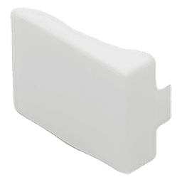Tapa final color blanco de PVC auto extinguible, para canaleta TMK1720 (5290-02001)