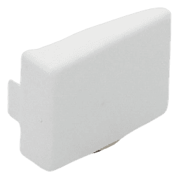 Tapa final color blanco de PVC auto extinguible, para canaleta TMK1720 (5290-02001)
