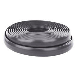 Canaleta Flexible para Piso / Media Caña / Área 305 mm² / Carga 100 kg / Rollo 25 m / PVC Autoextinguible UV