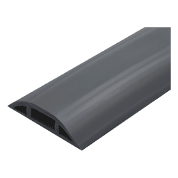 Canaleta flexible / PVC auto-extinguible / Media caña / 2.5m (8.2 pies) / 100kg carga / Área 305mm²