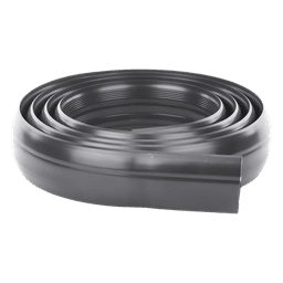 Canaleta flexible / PVC auto-extinguible / Media caña / 2.5m (8.2 pies) / 100kg carga / Área 305mm²