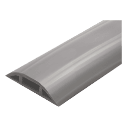 Canaleta flexible gris de PVC auto extinguible,  (Rollo de 25mts.) (9300-05030)