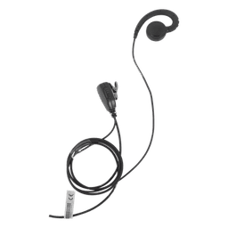 Micrófono de Solapa con Audífono / Cable Kevlar Reforzado / PTT Integrado / Clip Giratorio 360° / Gancho PTE Médico