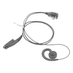 Micrófono de Solapa con Audífono / Cable Kevlar Reforzado / PTT Integrado / Clip Giratorio 360° / Gancho PTE Médico