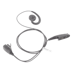 Micrófono de Solapa con Audífono / Cable Kevlar Reforzado / PTT Integrado / Clip Giratorio 360° / Gancho PTE Médico
