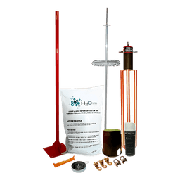 Kit de Pararrayo Dipolo con Electrodo y Accesorios de Instalación para Techo.