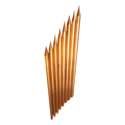 Varilla de Acero con Recubrimiento de Cobre Diámetro 5/8" de 3 m de Largo