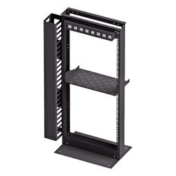 Kit Organizador de Rack / 24 Unidades / PDU 8 Conexiones / Gestión Vertical de Cables / Charola 2 Unidades / Tornillería Incluida