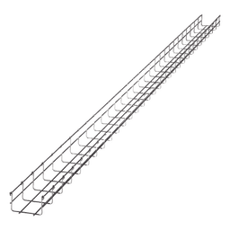 Charola Tipo Malla 66/100 mm, Acabado Electro Zinc, Hasta 105 Cables Cat6, Tramo de 3 Metros