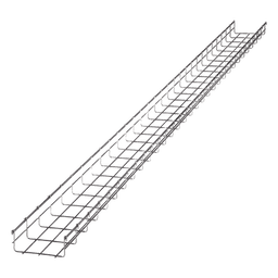 Charola Tipo Malla 66/150 mm, Acabado Electro Zinc, Hasta 158 Cables Cat6, Tramo de 3 Metros