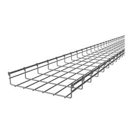 Charola Tipo Malla / 66x350 mm / Electro Zinc 15-20 μm / 368 Cables Cat6 / 3 m (9.84 ft)
