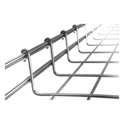 Charola Tipo Malla / 66 mm Peralte / 600 mm Ancho / 3 m Longitud / 10 pies / Electro Zinc / 630 Cables Cat6