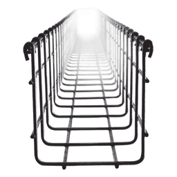Charola Tipo Malla / 105 mm x 100 mm / Acabado Electro Zinc / Tramo 3 m (9.8 ft)