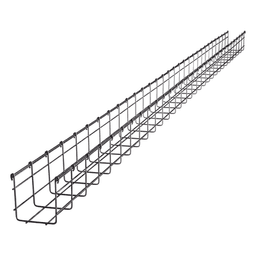Charola Tipo Malla / 105 mm x 100 mm / Acabado Electro Zinc / Tramo 3 m (9.8 ft)