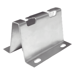 Soporte de piso falso directo, ideal para llegada a Rack, con acabado Electro Zinc 