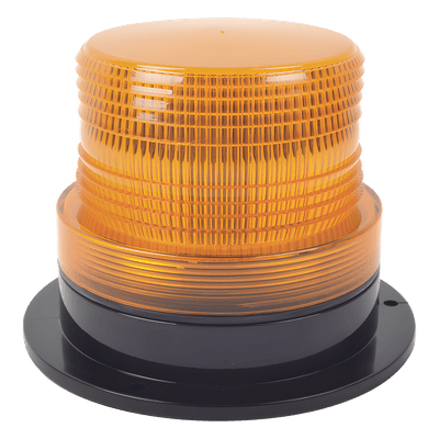 Burbuja brillante  de Larga Vida Útil con 8 LEDs, color ámbar, domo ámbar, 12Vcd